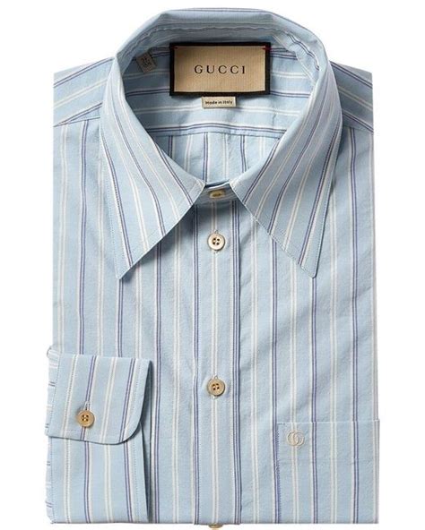 gucci blue dress shirt|gucci accessory blue.